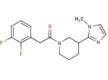 1-[(2,3-difluorophenyl)acetyl]-3-(1-methyl-1H-imidazol-2-yl)piperidine