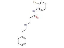 N-(2-fluorophenyl)-3-[(2-phenylethyl)amino]propanamide