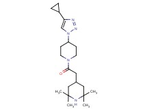 4-{2-[4-(4-cyclopropyl-1H-1,2,3-triazol-1-yl)piperidin-1-yl]-2-oxoethyl}-2,2,6,6-tetramethylpiperidine