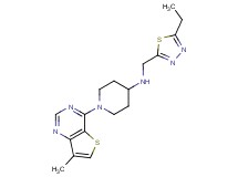 N-[(5-ethyl-1,3,4-thiadiazol-2-yl)methyl]-1-(7-methylthieno[3,2-d]pyrimidin-4-yl)piperidin-4-amine