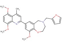 7-(5,8-dimethoxy-4-methyl-2-quinolinyl)-4-(2-furylmethyl)-9-methoxy-2,3,4,5-tetrahydro-1,4-benzoxazepine
