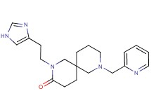 2-[2-(1H-imidazol-4-yl)ethyl]-8-(2-pyridinylmethyl)-2,8-diazaspiro[5.5]undecan-3-one