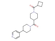 4-(1-{[1-(cyclobutylcarbonyl)-4-piperidinyl]carbonyl}-4-piperidinyl)pyridine
