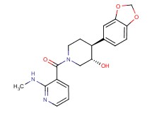 (3S*,4S*)-4-(1,3-benzodioxol-5-yl)-1-{[2-(methylamino)pyridin-3-yl]carbonyl}piperidin-3-ol