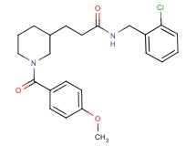 N-(2-chlorobenzyl)-3-[1-(4-methoxybenzoyl)-3-piperidinyl]propanamide