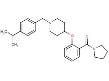 1-(4-isopropylbenzyl)-4-[2-(1-pyrrolidinylcarbonyl)phenoxy]piperidine