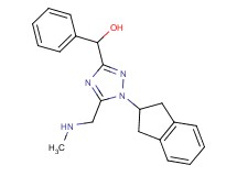 {1-(2,3-dihydro-1H-inden-2-yl)-5-[(methylamino)methyl]-1H-1,2,4-triazol-3-yl}(phenyl)methanol