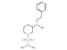 N,N-dimethyl-3-[methyl(2-phenylethyl)amino]-1-piperidinesulfonamide
