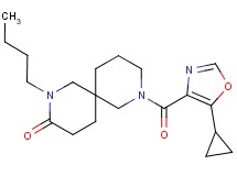 2-butyl-8-[(5-cyclopropyl-1,3-oxazol-4-yl)carbonyl]-2,8-diazaspiro[5.5]undecan-3-one