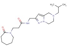 N-[(5-isobutyl-4,5,6,7-tetrahydropyrazolo[1,5-a]pyrazin-2-yl)methyl]-3-(2-oxoazepan-1-yl)propanamide