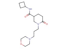 N-cyclobutyl-1-[3-(4-morpholinyl)propyl]-6-oxo-3-piperidinecarboxamide