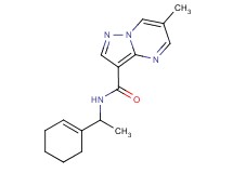 N-(1-cyclohex-1-en-1-ylethyl)-6-methylpyrazolo[1,5-a]pyrimidine-3-carboxamide