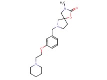 3-methyl-7-[3-(2-piperidin-1-ylethoxy)benzyl]-1-oxa-3,7-diazaspiro[4.4]nonan-2-one