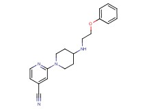 2-{4-[(2-phenoxyethyl)amino]piperidin-1-yl}isonicotinonitrile