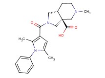 (3aS*,7aR*)-2-[(2,5-dimethyl-1-phenyl-1H-pyrrol-3-yl)carbonyl]-5-methyloctahydro-3aH-pyrrolo[3,4-c]pyridine-3a-carboxylic acid