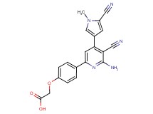 {4-[6-amino-5-cyano-4-(5-cyano-1-methyl-1H-pyrrol-3-yl)pyridin-2-yl]phenoxy}acetic acid