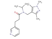 N-isopropyl-3-pyridin-3-yl-N-[(1,3,5-trimethyl-1H-pyrazol-4-yl)methyl]propanamide