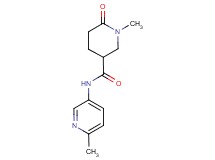 1-methyl-N-(6-methyl-3-pyridinyl)-6-oxo-3-piperidinecarboxamide trifluoroacetate