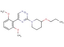 5-(2,6-dimethoxyphenyl)-3-(3-propoxy-1-piperidinyl)-1,2,4-triazine