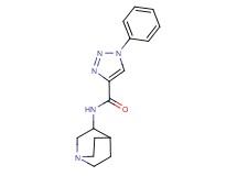 N-1-azabicyclo[2.2.2]oct-3-yl-1-phenyl-1H-1,2,3-triazole-4-carboxamide