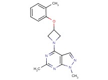 1,6-dimethyl-4-[3-(2-methylphenoxy)-1-azetidinyl]-1H-pyrazolo[3,4-d]pyrimidine