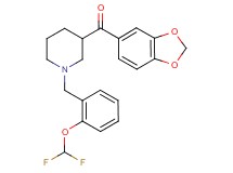 1,3-benzodioxol-5-yl{1-[2-(difluoromethoxy)benzyl]-3-piperidinyl}methanone