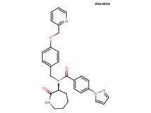 N-[(3S)-2-oxo-3-azepanyl]-4-(1H-pyrazol-1-yl)-N-[4-(2-pyridinylmethoxy)benzyl]benzamide
