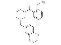 [1-(2,3-dihydro-1,4-benzodioxin-6-ylmethyl)-3-piperidinyl](5-fluoro-2-methoxyphenyl)methanone