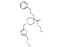 ethyl 1-{[5-(methoxymethyl)-2-furyl]methyl}-4-(3-phenylpropyl)-4-piperidinecarboxylate