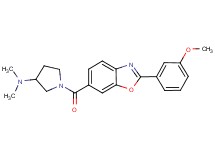 1-{[2-(3-methoxyphenyl)-1,3-benzoxazol-6-yl]carbonyl}-N,N-dimethyl-3-pyrrolidinamine