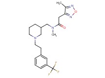 N-methyl-2-(4-methyl-1,2,5-oxadiazol-3-yl)-N-[(1-{2-[3-(trifluoromethyl)phenyl]ethyl}-3-piperidinyl)methyl]acetamide