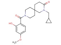 2-(cyclopropylmethyl)-9-(2-hydroxy-4-methoxybenzoyl)-2,9-diazaspiro[5.5]undecan-3-one