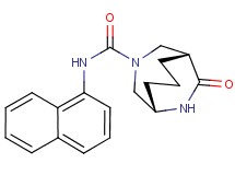 (1S*,5R*)-N-1-naphthyl-10-oxo-3,9-diazabicyclo[3.3.2]decane-3-carboxamide