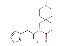 2-[1-methyl-2-(3-thienyl)ethyl]-2,9-diazaspiro[5.5]undecan-3-one hydrochloride