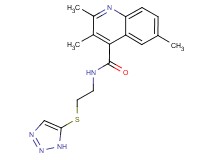 2,3,6-trimethyl-N-[2-(1H-1,2,3-triazol-5-ylthio)ethyl]-4-quinolinecarboxamide