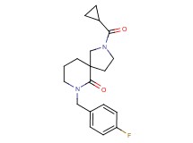 2-(cyclopropylcarbonyl)-7-(4-fluorobenzyl)-2,7-diazaspiro[4.5]decan-6-one
