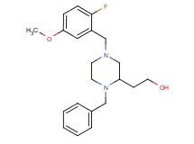 2-[1-benzyl-4-(2-fluoro-5-methoxybenzyl)-2-piperazinyl]ethanol