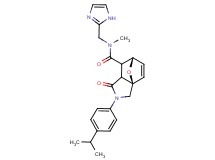 (3aR*,6S*)-N-(1H-imidazol-2-ylmethyl)-2-(4-isopropylphenyl)-N-methyl-1-oxo-1,2,3,6,7,7a-hexahydro-3a,6-epoxyisoindole-7-carboxamide