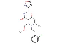 1-[2-(2-chlorophenyl)ethyl]-N-(3-isoxazolylmethyl)-2-(methoxymethyl)-6-methyl-4-oxo-1,4-dihydro-3-pyridinecarboxamide