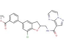 methyl 3-(7-chloro-2-{[(pyrazolo[1,5-a]pyrimidin-3-ylcarbonyl)amino]methyl}-2,3-dihydro-1-benzofuran-5-yl)benzoate