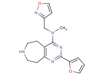 2-(2-furyl)-N-(3-isoxazolylmethyl)-N-methyl-6,7,8,9-tetrahydro-5H-pyrimido[4,5-d]azepin-4-amine dihydrochloride