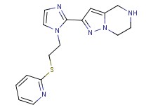 2-{1-[2-(2-pyridinylthio)ethyl]-1H-imidazol-2-yl}-4,5,6,7-tetrahydropyrazolo[1,5-a]pyrazine dihydrochloride