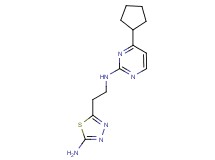 N-[2-(5-amino-1,3,4-thiadiazol-2-yl)ethyl]-4-cyclopentylpyrimidin-2-amine
