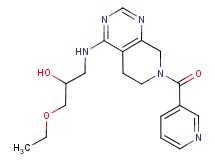1-ethoxy-3-{[7-(pyridin-3-ylcarbonyl)-5,6,7,8-tetrahydropyrido[3,4-d]pyrimidin-4-yl]amino}propan-2-ol