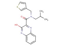 3-hydroxy-N-isobutyl-N-(3-thienylmethyl)-2-quinoxalinecarboxamide
