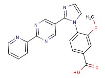 3-methoxy-4-[2-(2-pyridin-2-ylpyrimidin-5-yl)-1H-imidazol-1-yl]benzoic acid
