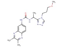 N-(2,3-dimethylquinoxalin-6-yl)-N'-{1-[4-(3-methoxypropyl)-4H-1,2,4-triazol-3-yl]ethyl}urea