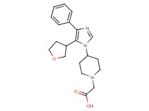 {4-[4-phenyl-5-(tetrahydro-3-furanyl)-1H-imidazol-1-yl]-1-piperidinyl}acetic acid