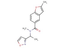 N-[1-(3-isoxazolyl)ethyl]-N,2-dimethyl-1-benzofuran-5-carboxamide