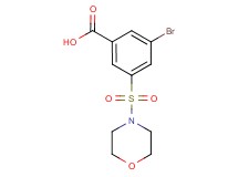 3-bromo-5-(morpholin-4-ylsulfonyl)benzoic acid